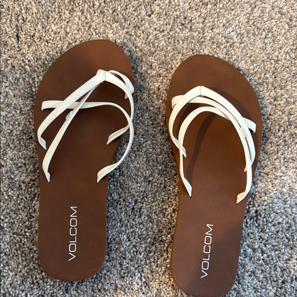 Volcom Women's White Sandals